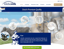 Tablet Screenshot of globemilk.com